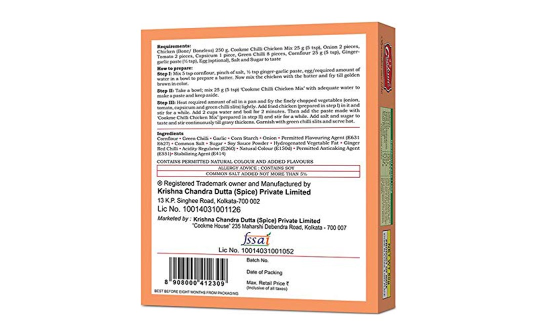 Cookme Chilli Chicken    Pack  50 grams